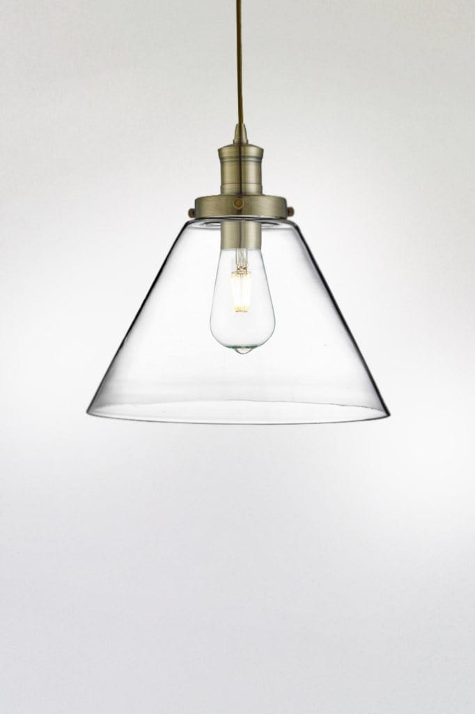 Glass pendant light antique brass fixtures