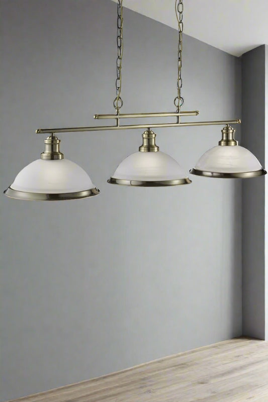 pendant light with three lights