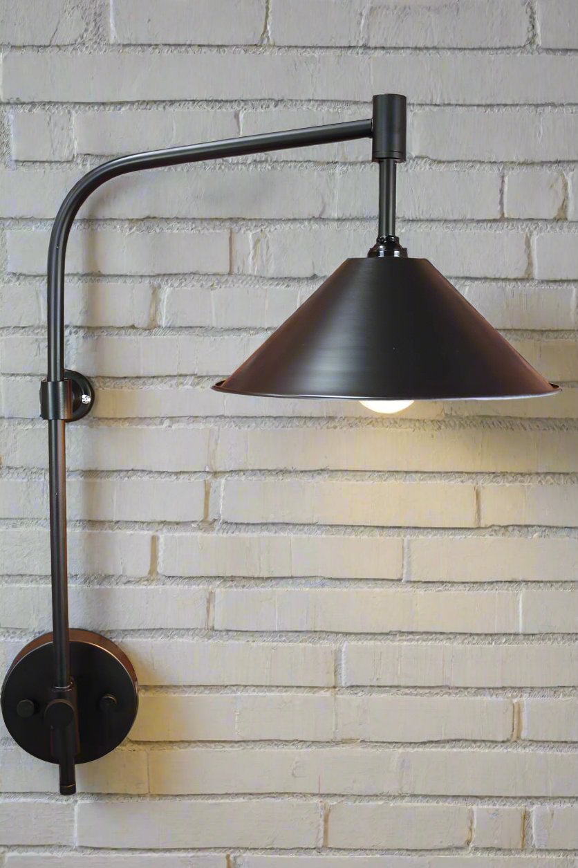 Black cone wall light modern urban design shop online buy