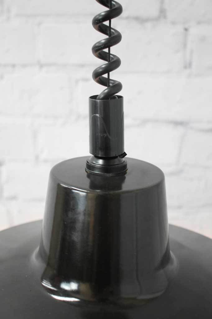 Black industrial enamel pendant light online Melbourne