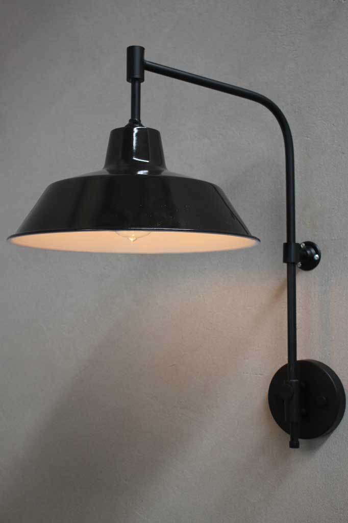 Black industrial wall light Melbourne