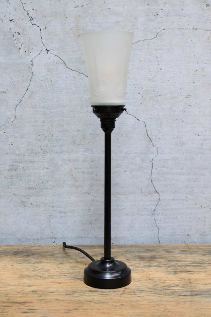 black table lamp