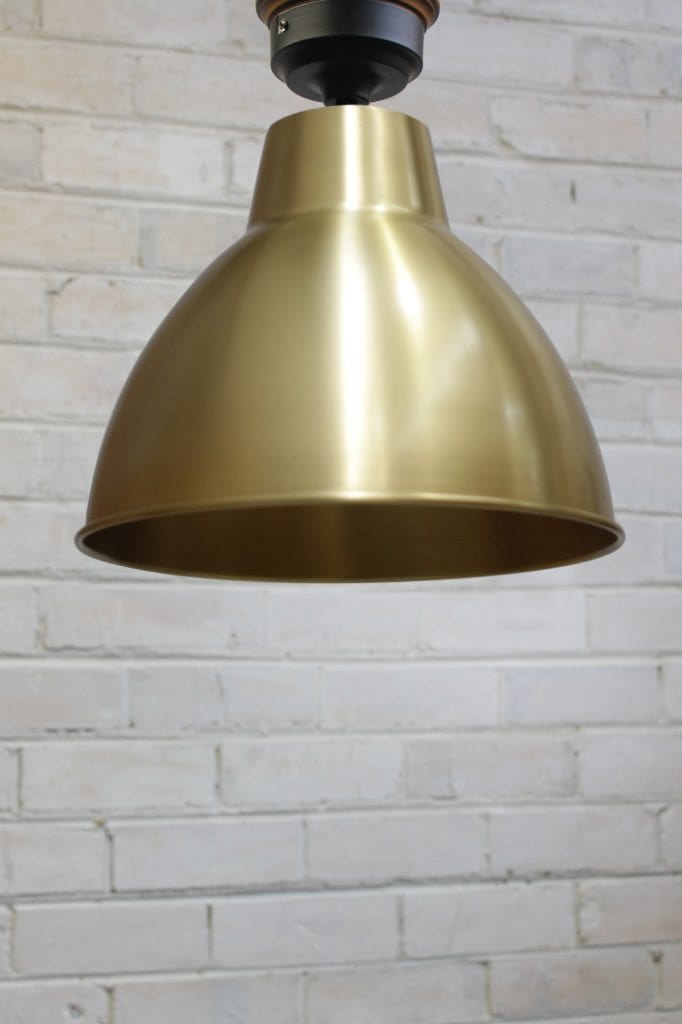 Bright brass flush mount