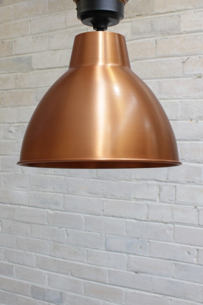 Bright copper flush mount