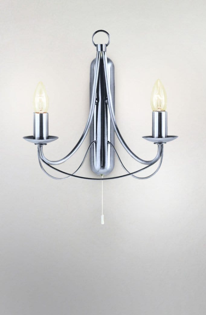 chrome wall light