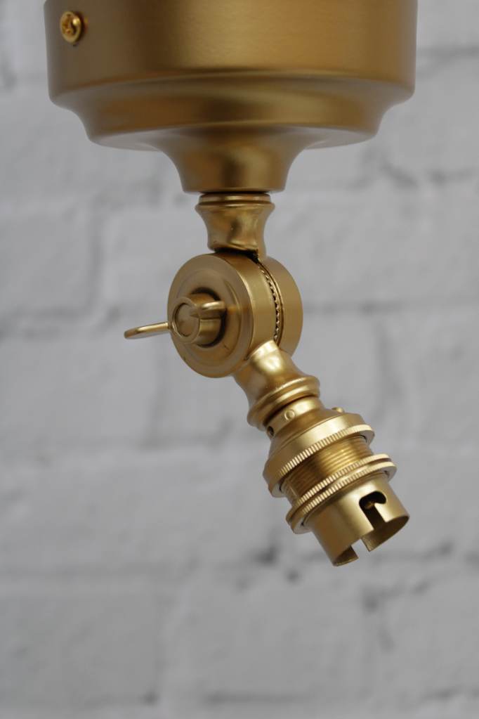 Gold/brass swivel batten holder