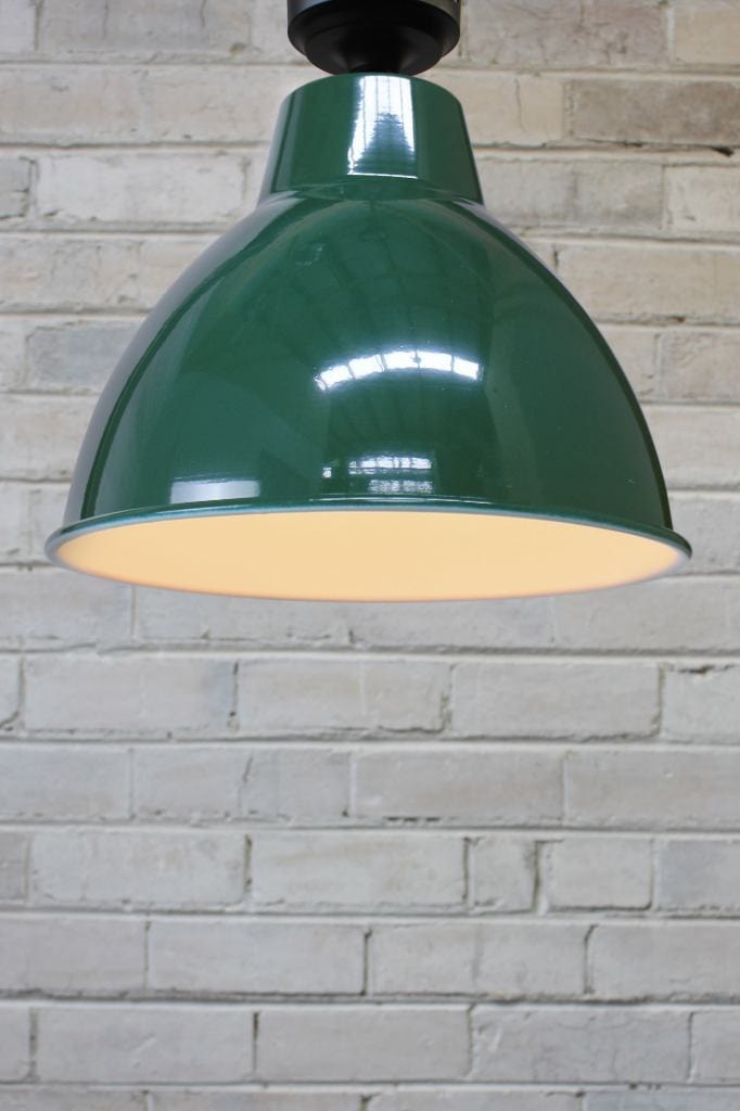 Federation green flush mount light