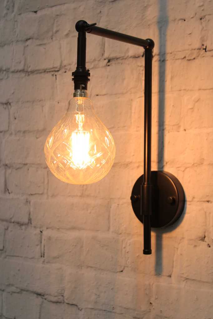 Hanging plug store in wall light