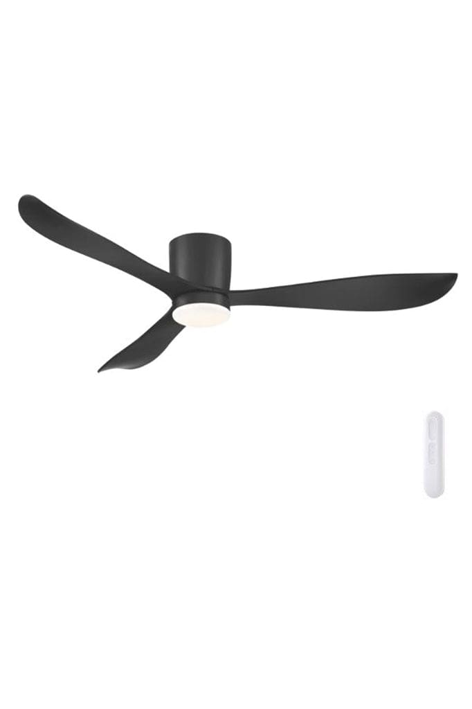 Black instinct ceiling fan with light 