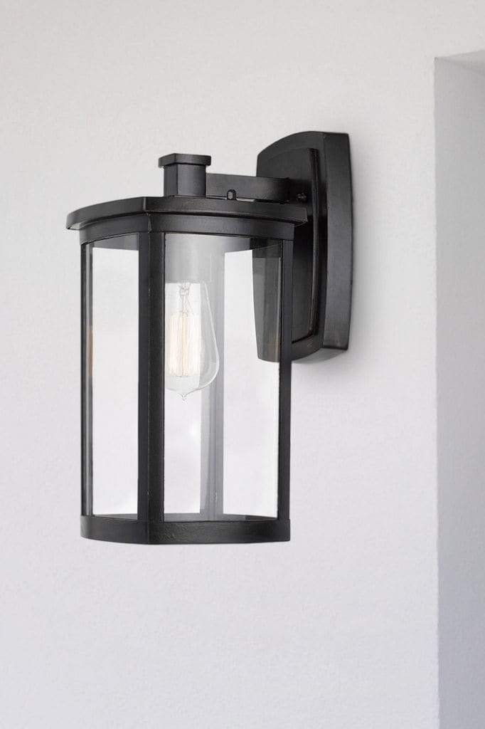 Large black wall lantern