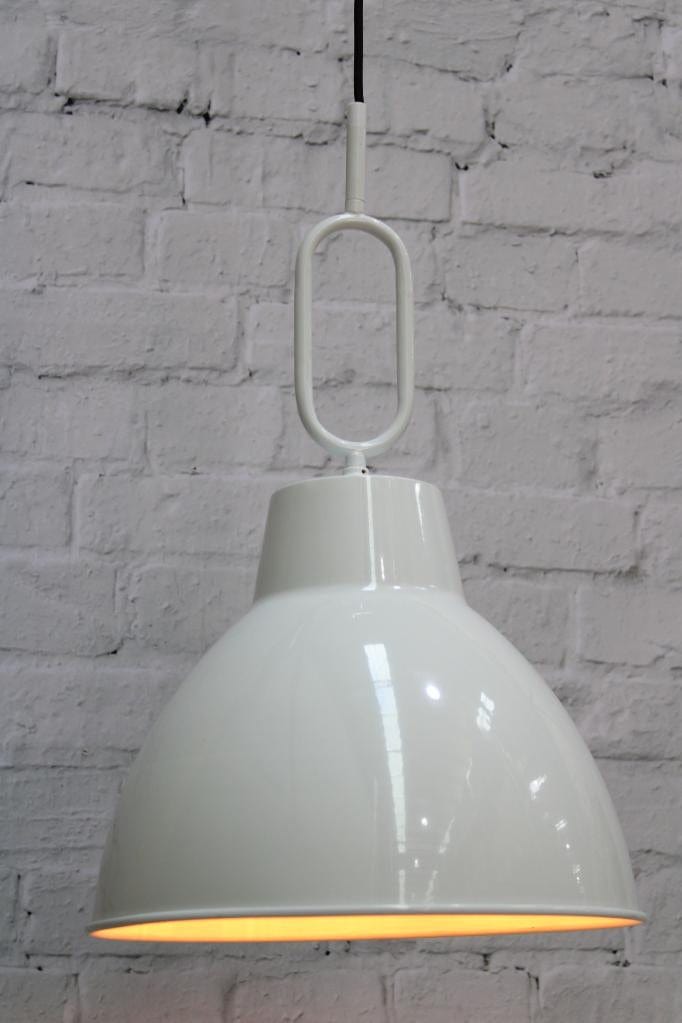 loft pendant with loop cord in white