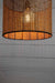 wicker dome ceiling light