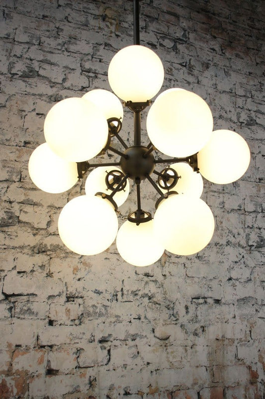 Retro glass chandelier pendant