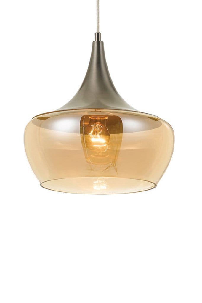 Smoked glass deals teardrop pendant light