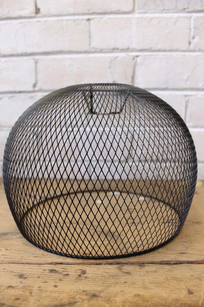 black mesh basket shade