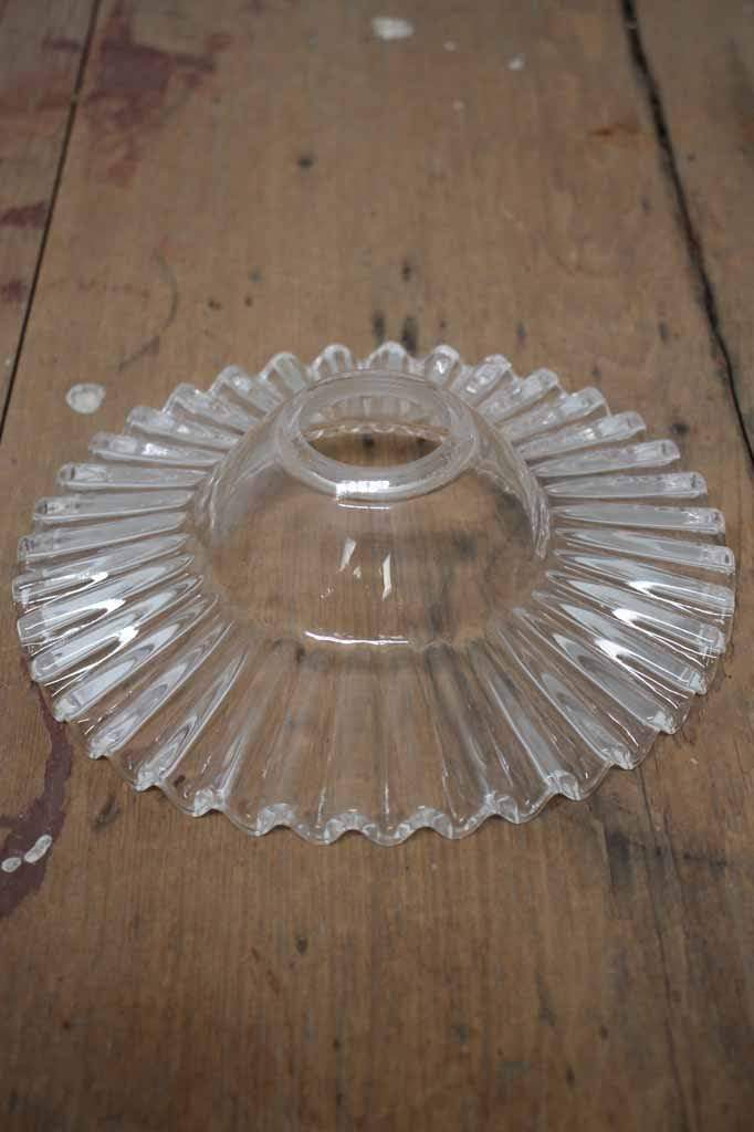 Scalloped glass shade