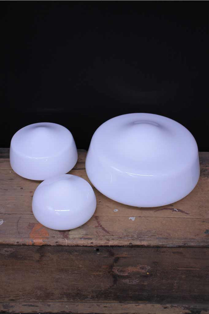 Washington Schoolhouse Shade | Hand Blown Glass Shades — Fat Shack Vintage