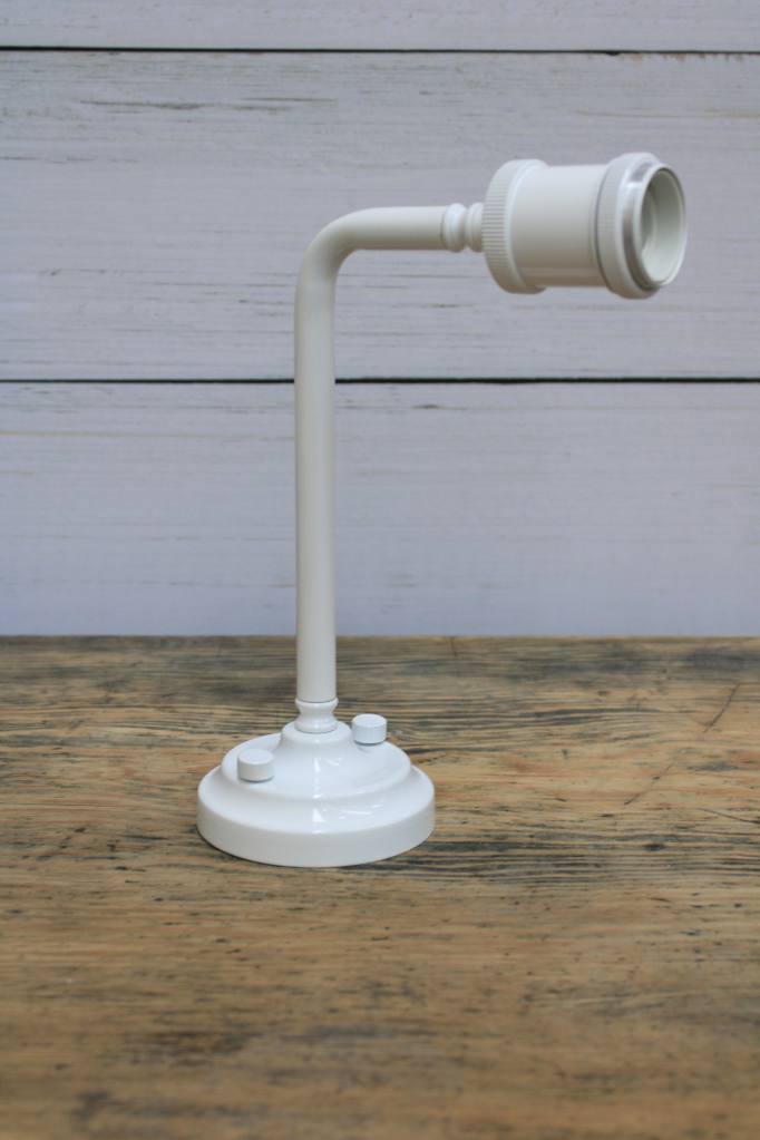 White 90 degree wall sconce