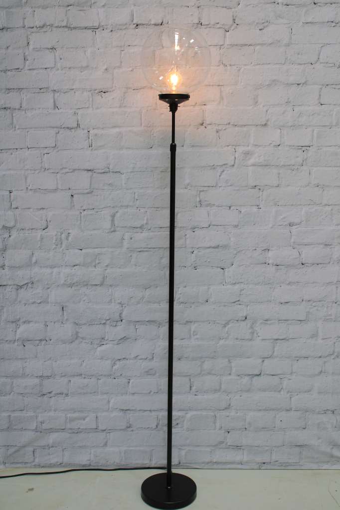 floor lamp with clear glass ball shade