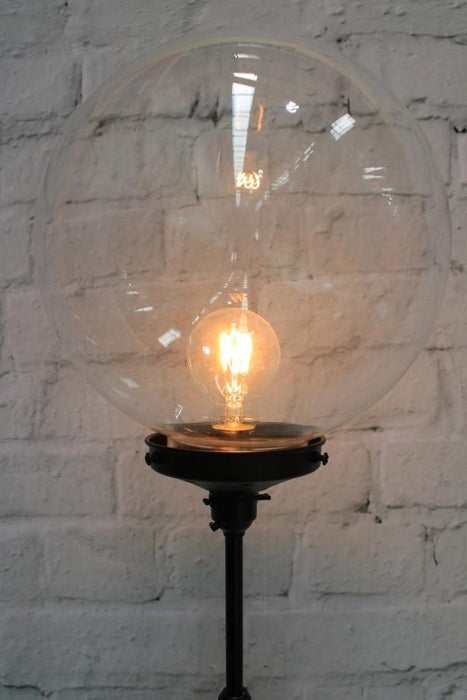 floor lamp with clear glass ball shade