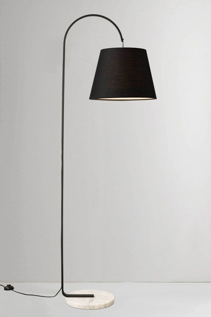 Tall floor lamp with marble base