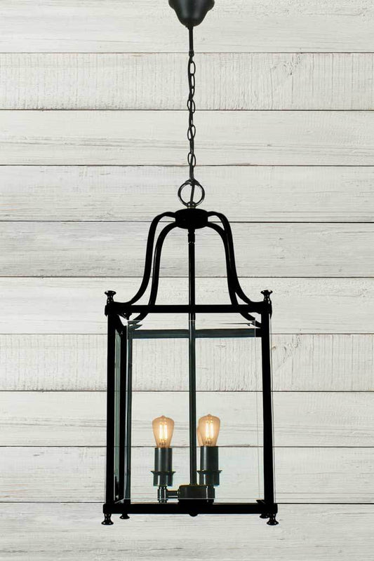 Three light lantern pendant lights 