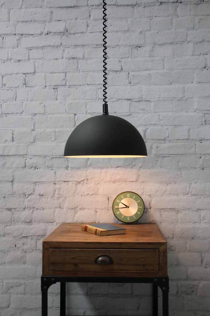 Black pendant shop light bedroom