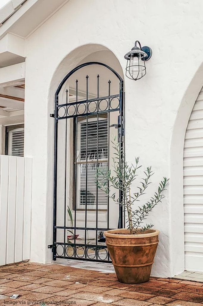 Outdoor Wall Light In The Main Entrance