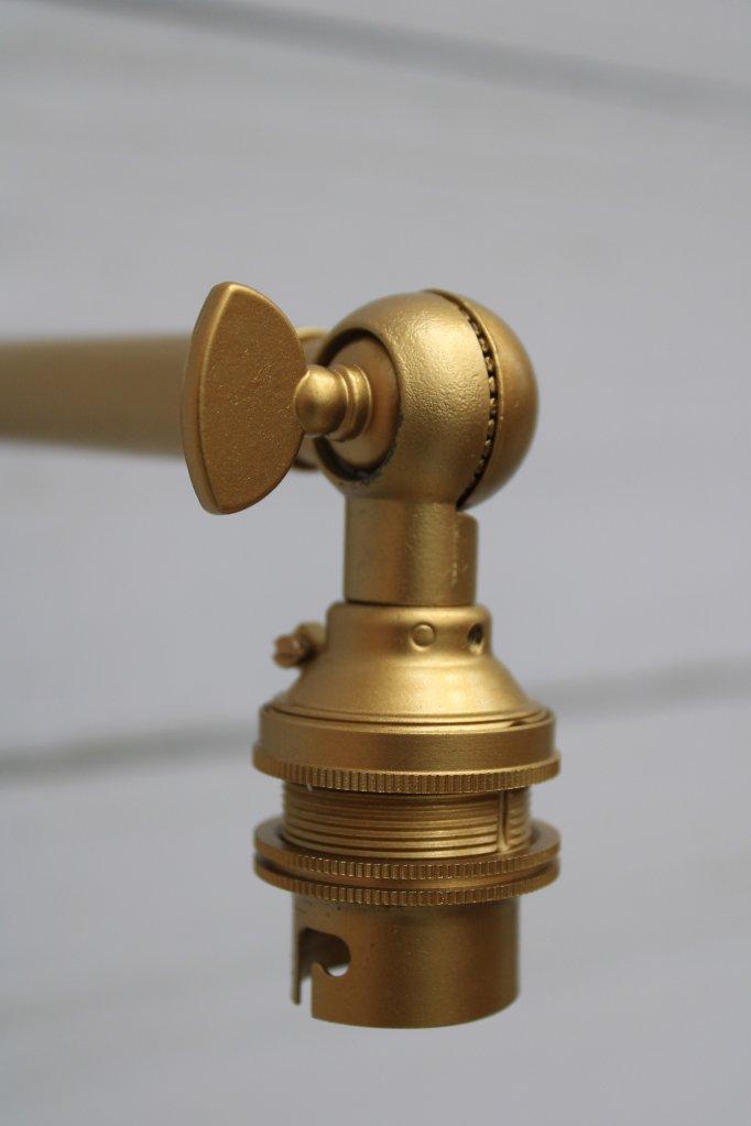 Gold/brass adjustable wall light knuckle