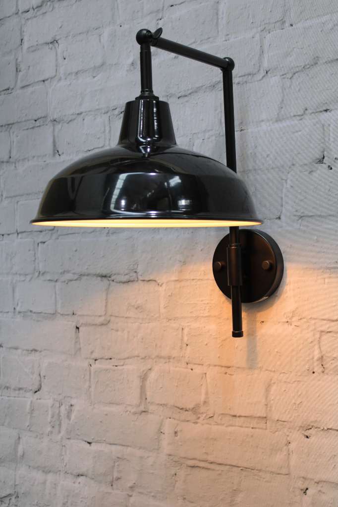 Industrial farmhouse store wall sconce