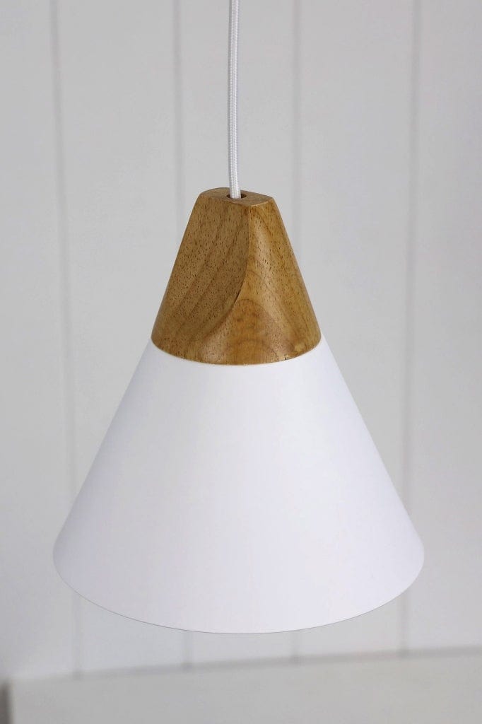 Wood metal pendant deals light