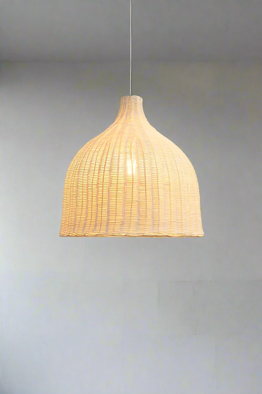 Wicker pendant light made from Rattan